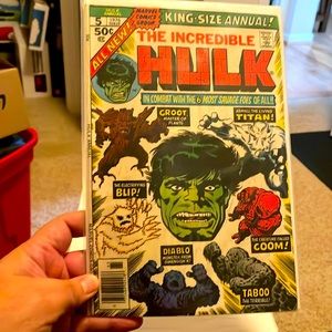 Incredible Hulk Annual #5 2nd Appearance of Groot Origin Story Marvel 1976